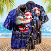 Veteran Thank You Veterans From The Heart With Eagle Hawaiian Shirt - Beachwear For Men - Hawaiian Shirts