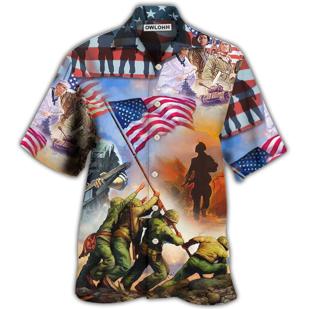 Veteran Usa Veteran Proud Hawaiian Shirt - Beachwear For Men - Hawaiian Shirts