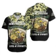 Im A Grumpy Old Army Veteran Aloha Hawaiian Shirts - Gift For A Vetaran - Short Sleeve Hawaiian Shirt