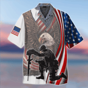 If You Havent Risked Coming Home Under A Flag Us Veteran Hawaiian Shirt Shirt - Beachwear For Men - Hawaiian Shirts