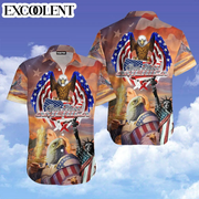God Bless American Patriotism Eagle Veteran Hawaiian Shirt Shirt