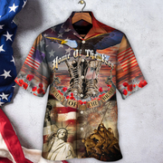 Veteran Proud To Be A With Boots Hawaiian Shirt - Beachwear For Men - Hawaiian Shirts