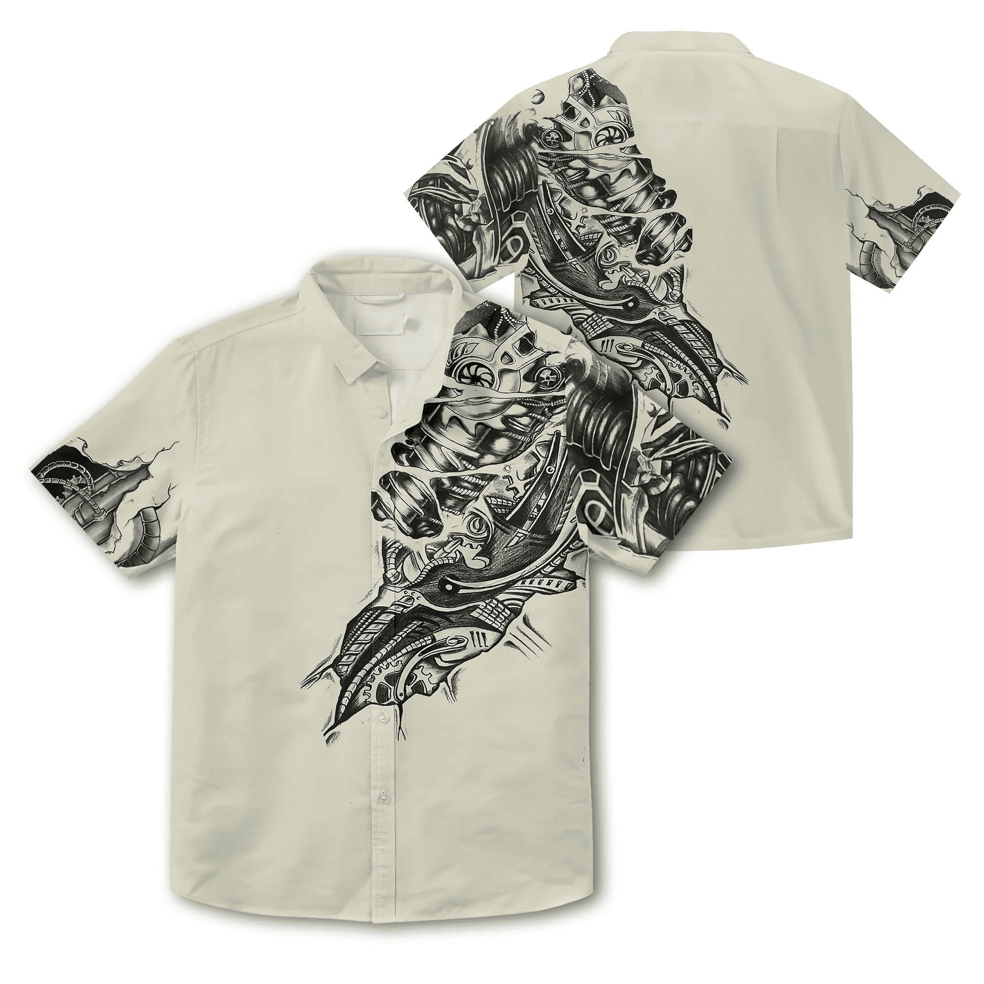 Awesome Mechanic Us Army Veteran Camo Hawaiian Shirt - Gift For A Vetaran - Short Sleeve Hawaiian Shirt