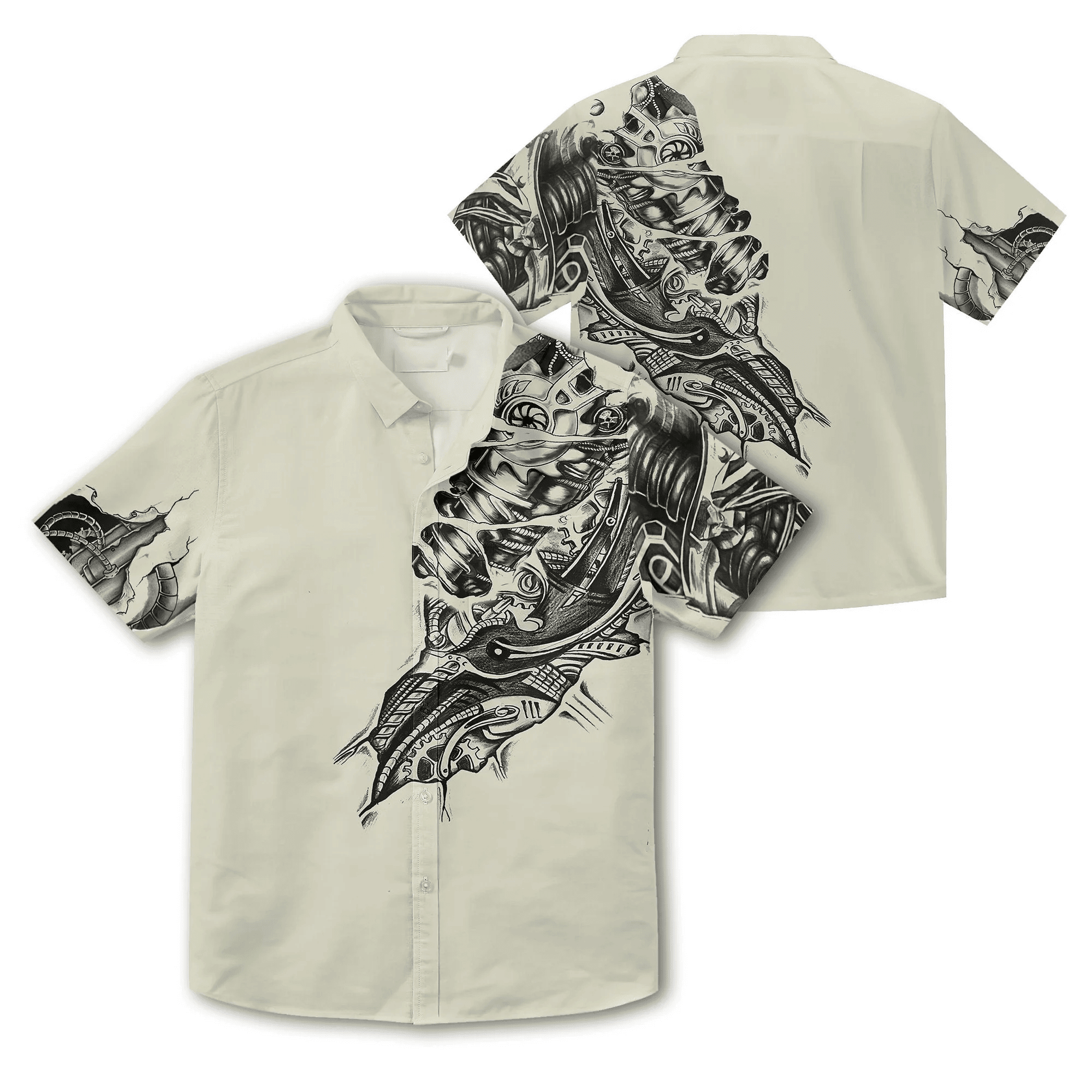 Awesome Mechanic Us Army Veteran Camo Hawaiian Shirt - Gift For A Vetaran - Short Sleeve Hawaiian Shirt