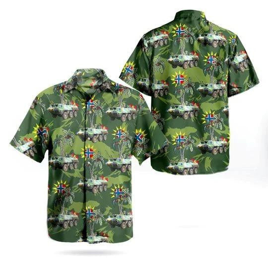 Norwegian Army Sisu Xa-185 Veteran Aloha Hawaiian Shirts - Beachwear For Men - Hawaiian Shirts