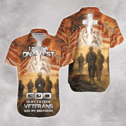 I Took A Dna Test God Is My Father Veterans Hawaiian Shirt - Beachwear For Men - Hawaiian Shirts
