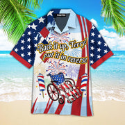4Th Of July Back It Up Terry Put It In Reverse Hawaiian Shirt - Gift For A Vetaran - Short Sleeve Hawaiian Shirt