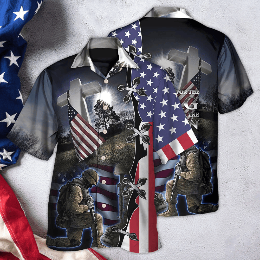 Veteran Stronger In Jungle Hawaiian Shirt - Beachwear For Men - Hawaiian Shirts