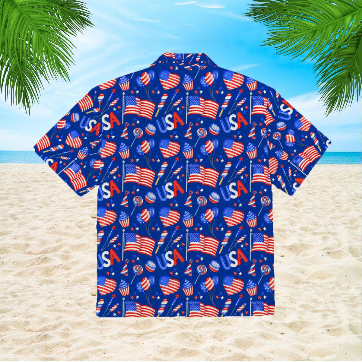 4Th Of July Independence Day America Festive Hawaiian Shirt - Gift For A Vetaran - Short Sleeve Hawaiian Shirt