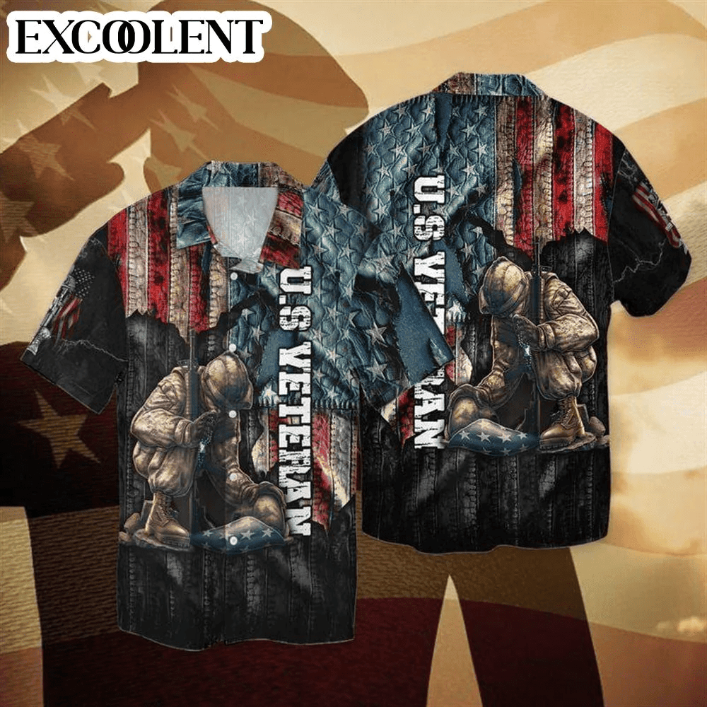Us Veteran Aloha Hawaiian Shirts - Beachwear For Men - Hawaiian Shirts