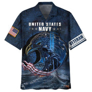 Amazing Us Navy Veteran Eagle Unisex Hawaiian Shirts, Summer Shirts, Beach Shirts