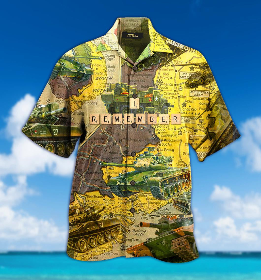 Amazing Tank Veteran Aloha Hawaiian Shirts For Men ,For Women