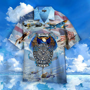 America Air Force Veteran Hawaiian Shirt Unisex Adult