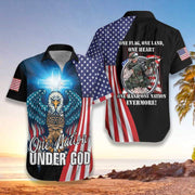 Eagle Veteran One Nation Evermore Aloha Hawaiian Shirts | Unisex