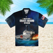 Coast Guard Veteran Hawaiian Shirt | For Men ,Women