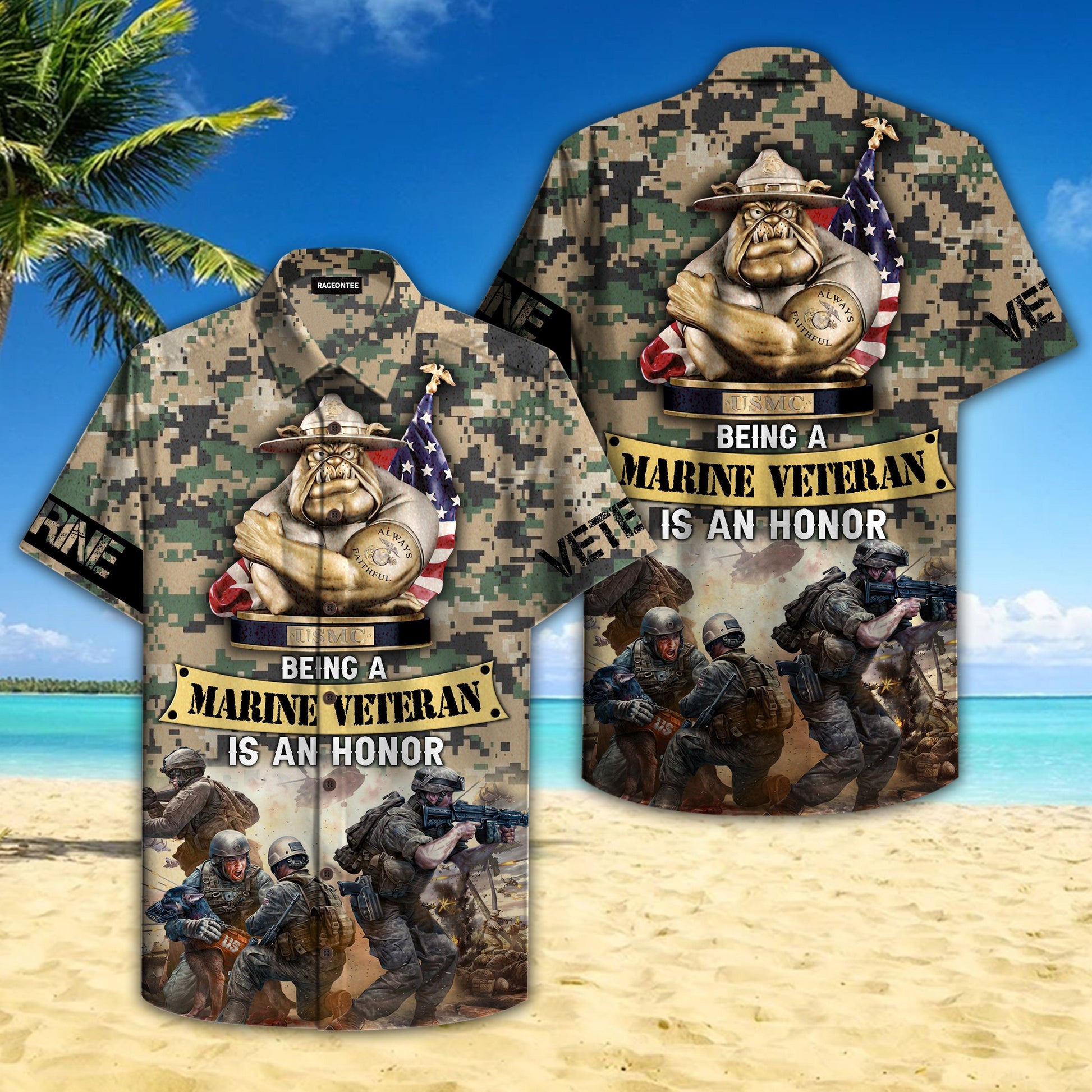 Being A Usmc Veteran Hawaiian Shirt | For Men ,Women | Adult