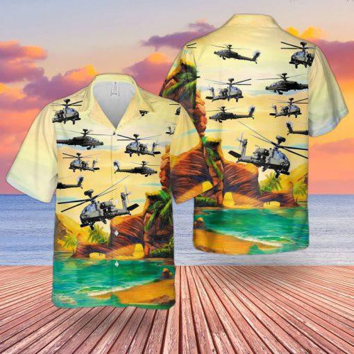 British Army Westland Wah-64 Veteran Hawaiian Shirt | For Men ,Women | Adult
