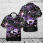 Fireworks Veteran Day Us Air Force Army Helicopter Hawaiian Shirts - Beach Shorts