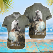 God Bless America Veteran Hawaiian Shirt | For Men ,Women | Adult
