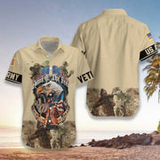 Army Veteran Aloha Hawaiian Shirts For Men ,For Women