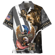 Patriotism Eagle Honor The Fallen Us Army Veteran Unisex Hawaiian Shirts