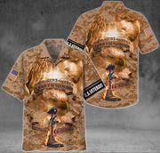 Honor The Fallen, Service U.S Veteran And Jesus Aloha Hawaiian Shirts For Men ,For Women