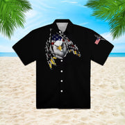 Oragontee Eagle Us Veteran Hawaiian Shirt | For Men ,Women | Adult