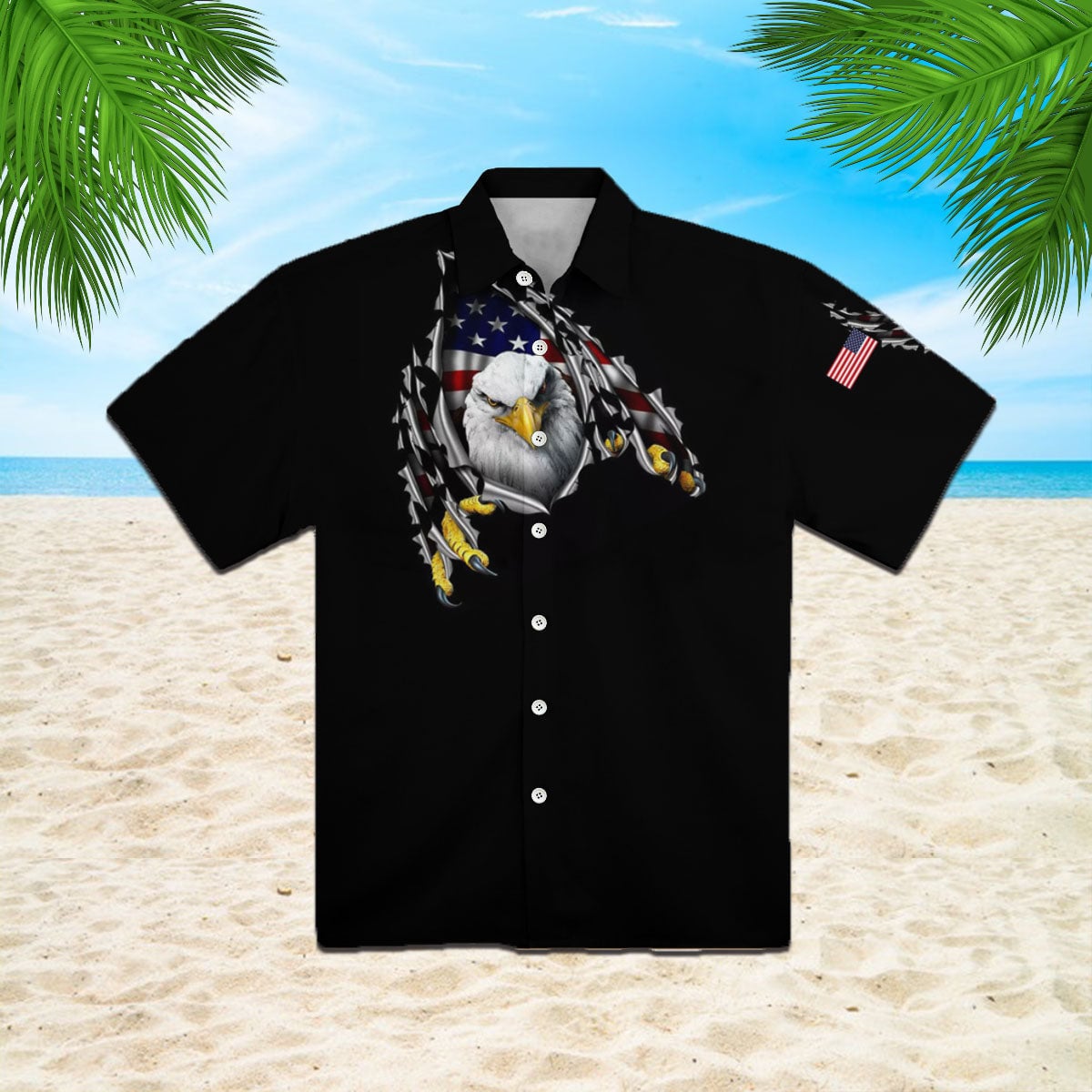 Oragontee Eagle Us Veteran Hawaiian Shirt | For Men ,Women | Adult