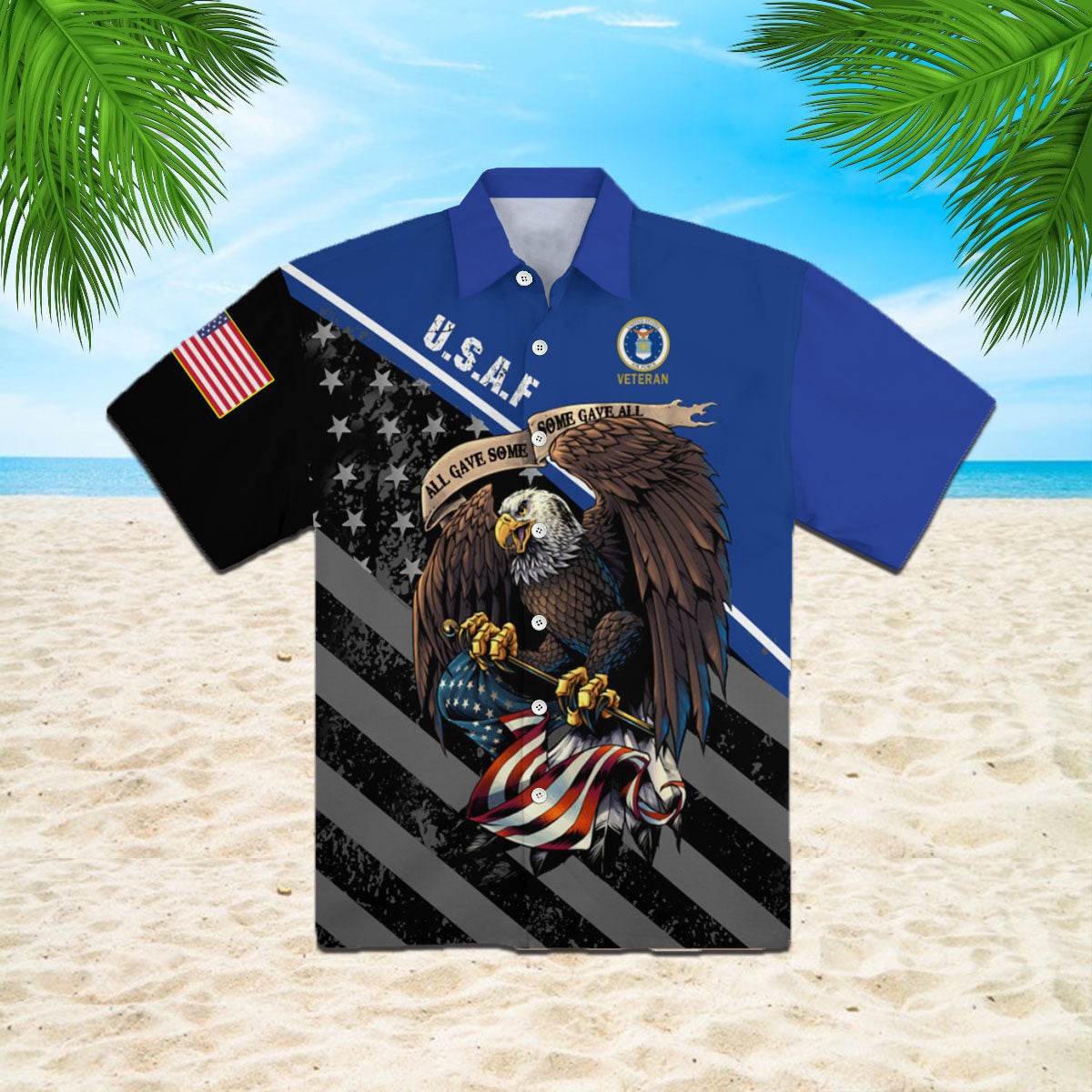 Oragontee Happy Memorial Day Air Force Veteran Hawaiian Shirt | For Men ,Women | Adult
