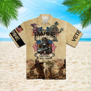 Oragontee Marine Veteran Hawaiian Shirt | For Men ,Women | Adult