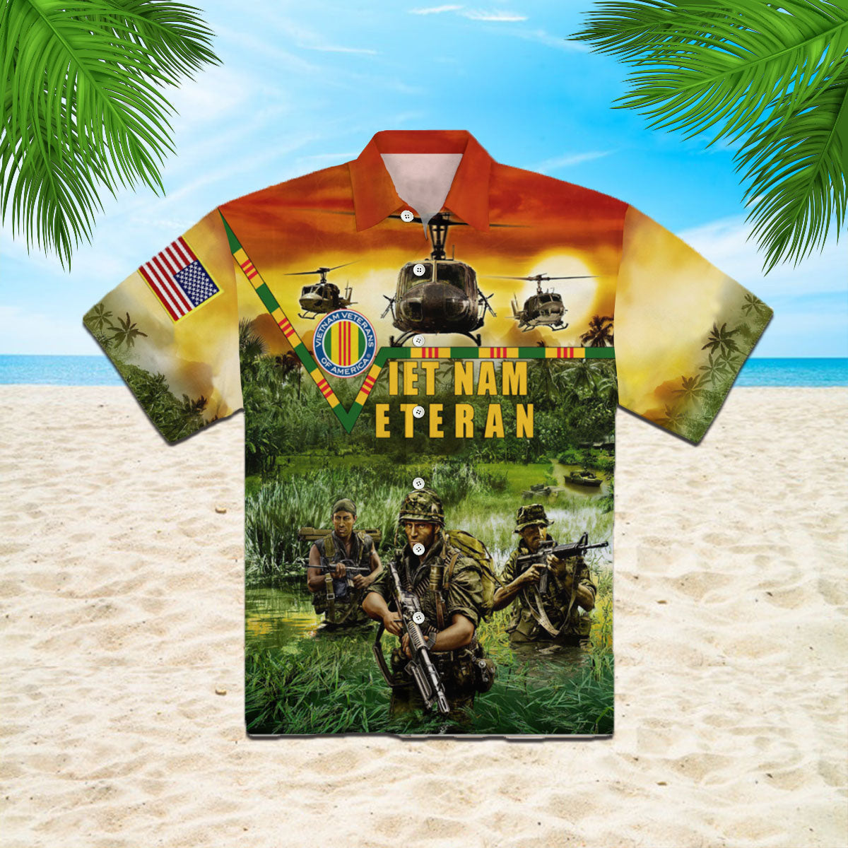 Oragontee Vietnam Veteran Of America Hawaiian Shirt | For Men ,Women | Adult