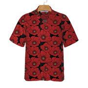 Red Poppies Lest We Forget Hawaiian Shirt, Proud Veteran Shirt, Meaningful Gift For Veteran Day