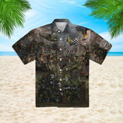 Oragontee The Veteran Skull Brothers In Army Hawaiian Shirt | For Men ,Women | Adult