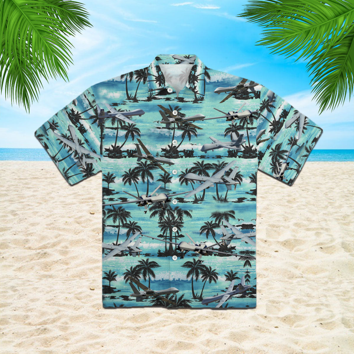 Oragontee Us Air Force Mq-9A Reaper Veteran Hawaiian Shirt | For Men ,Women | Adult