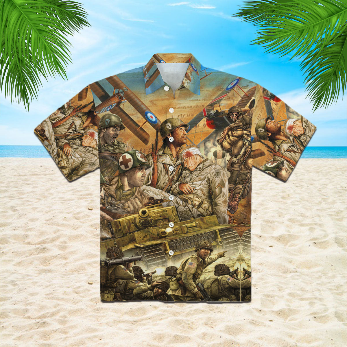 Oragontee The Veteran Fight Like A Superhero Hawaiian Shirt | For Men ,Women | Adult