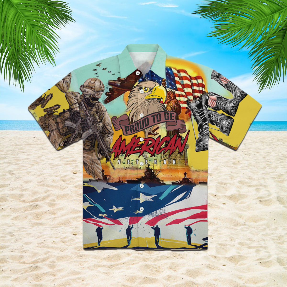 Oragontee American Veteran Hawaiian Shirt | For Men ,Women | Adult