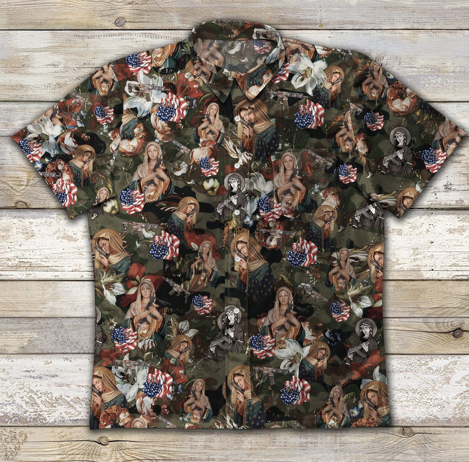 Juses Veteran Ad Vintage Hawaiian Shirt