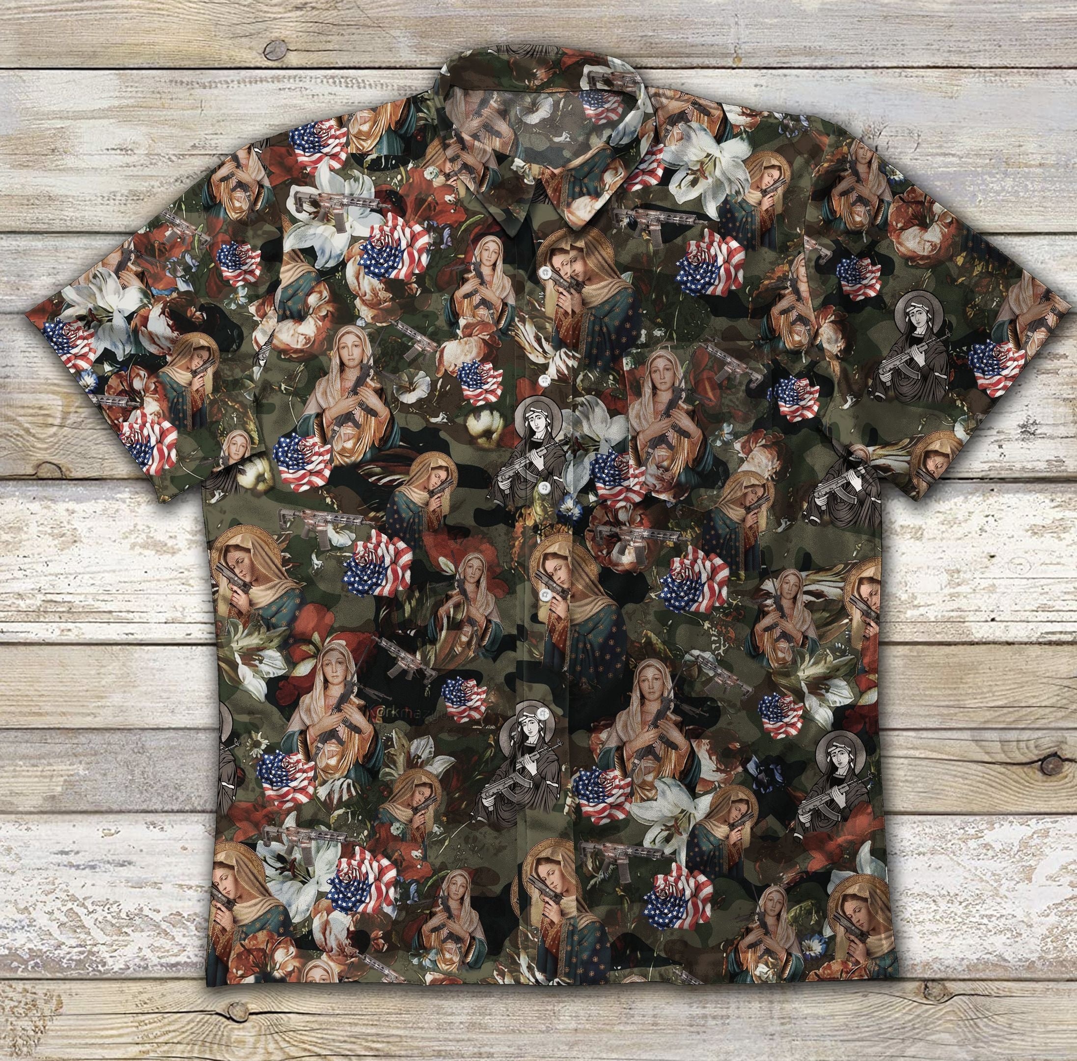 Juses Veteran Ad Vintage Hawaiian Shirt