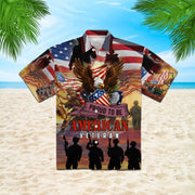 Oragontee Proud To Be American Veteran Hawaiian Shirt | For Men ,Women | Adult