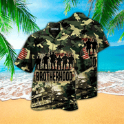 Veteran Brotherhood Hawaiian Shirt, Hawaii Shirt Men, Aloha Shirt
