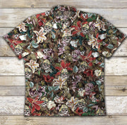 Skull Veteran Ad Vintage Hawaiian Shirt-