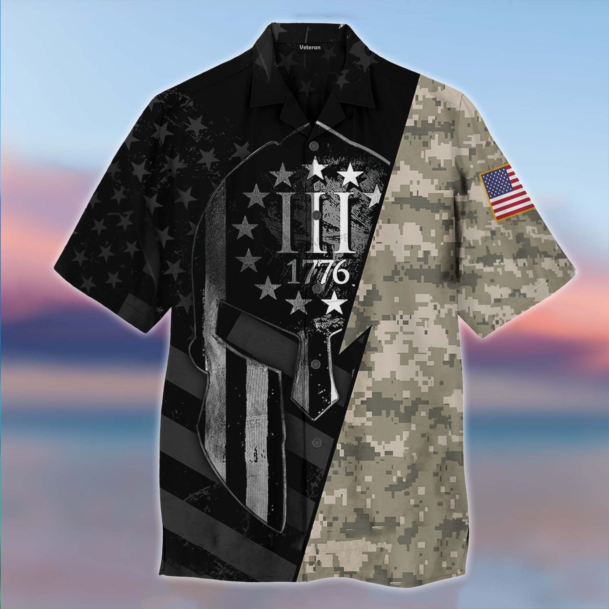 Us Army Veteran Aloha Hawaiian Shirts For Men ,For Women