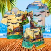 United States Army Air Force Veteran Mcdonnell Douglas F-15 Eagle Hawaiian Shirt Set | Unisex