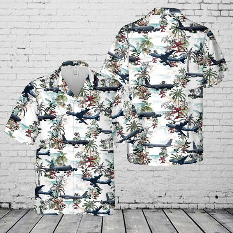 United States Army Air Force Veteran Boeing Kc-135R Hawaiian Shirt | For Men ,Women | Adult