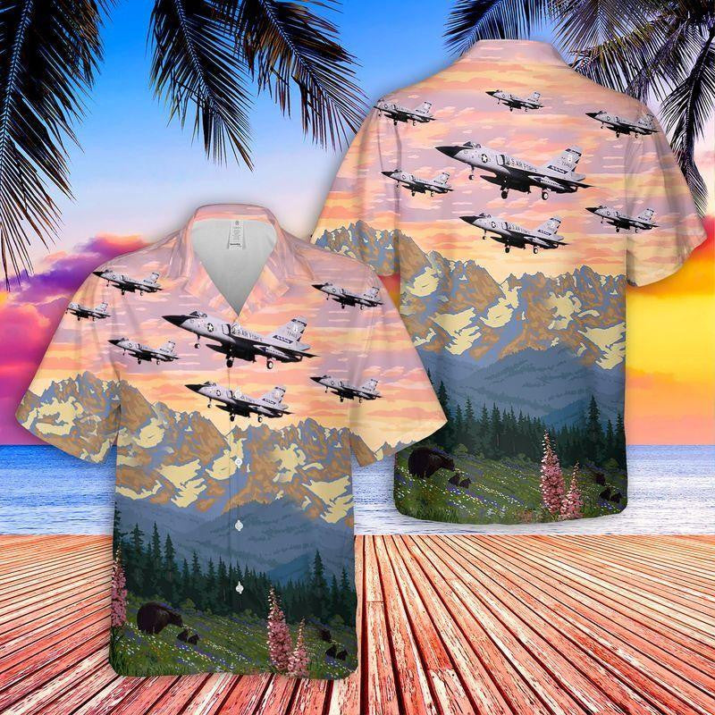 United States Army Air Forces Veteran Convair F-106A Delta Dart Montana Hawaiian Shirt | For Men ,Women | Adult