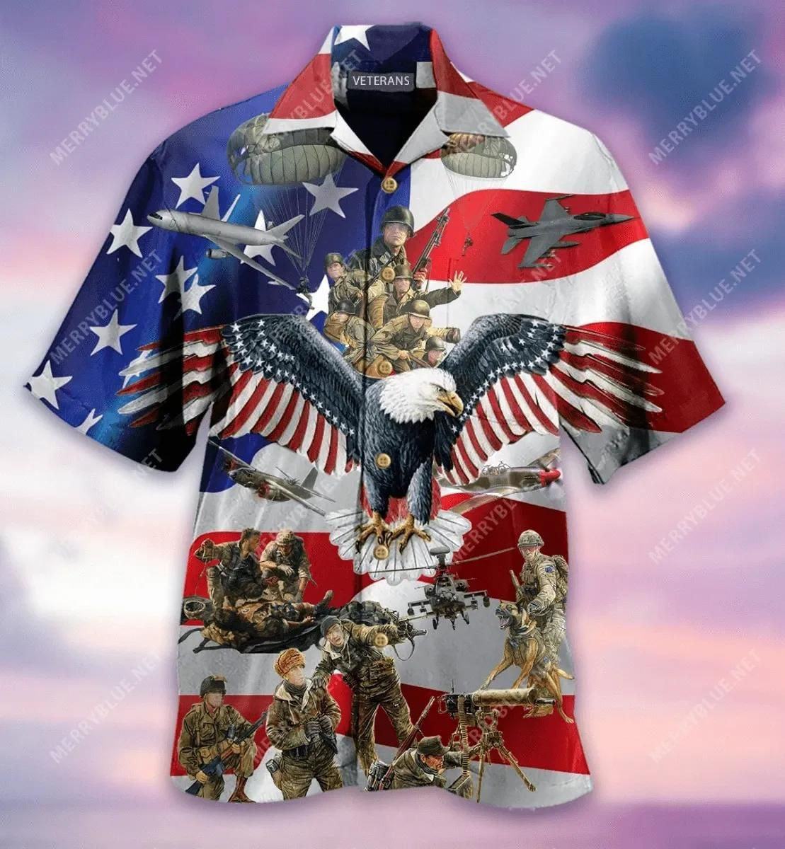 We Always Remember You Veterans Eagle American Flag Aloha Hawaiian Shirt Colorful Short Sleeve Summer Beach Casual Shirt For Men And Women
