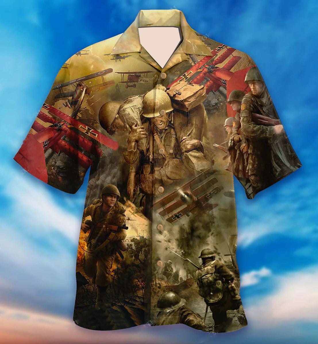 Veteran World War And Peace Hawaiian Shirt