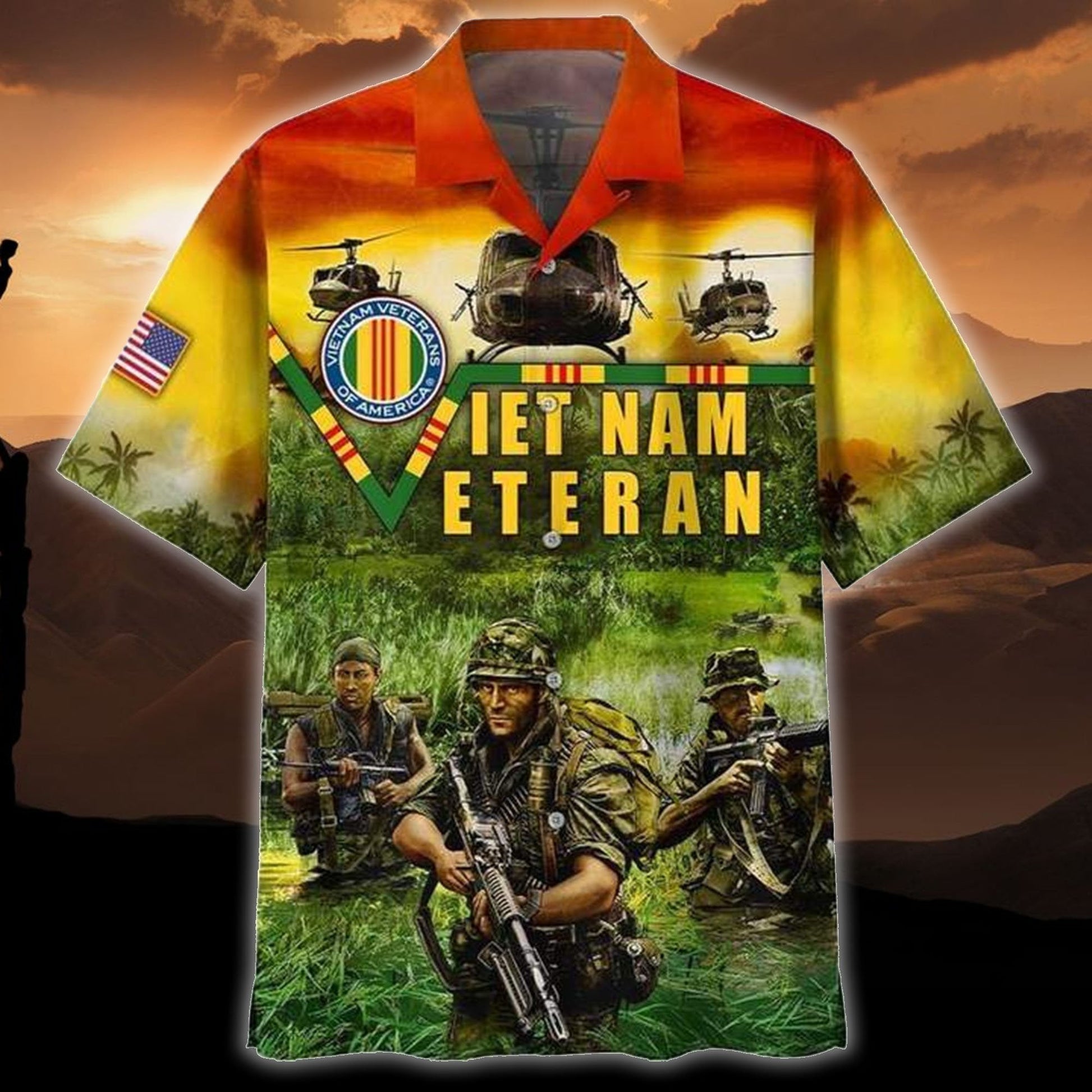 Vietnam Veteran Of America Hawaiian Shirt | For Men ,Women | Adult