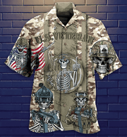 Veteran Us Skull Style Limited Edition - Hawaiian Shirt - Hawaiian Shirt For Men, Hawaiian Shirt For Women, Aloha Shirt