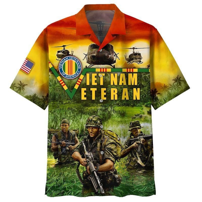 Vietnam Veteran Of America Hawaiian Shirts Kv